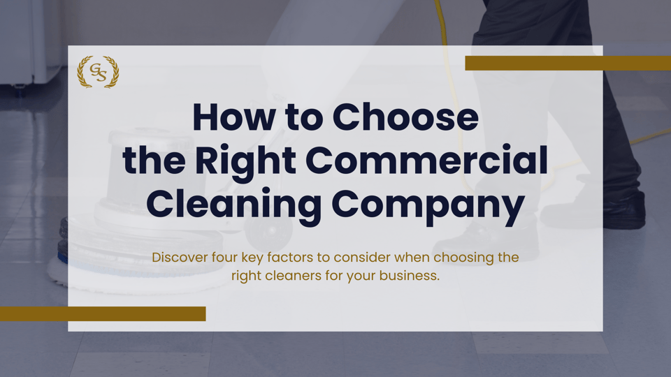 how to choose a commercial cleaning company